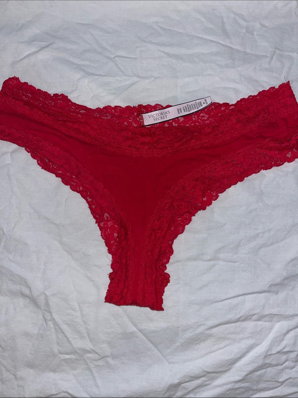 Victoria's Secret Red Lace Cheeky Bikini